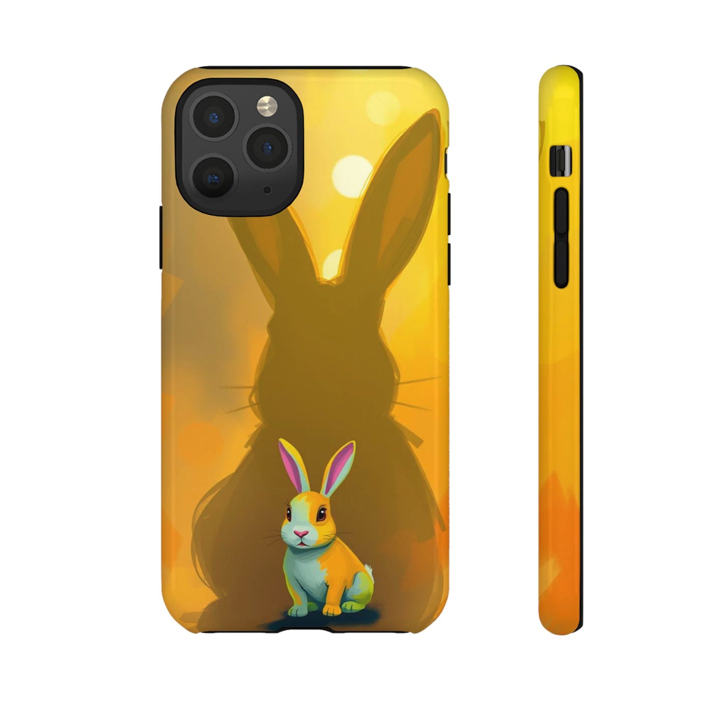iPhone 11 Pro / Glossy Phone Case - Shadow Rabbit Design Phone Case