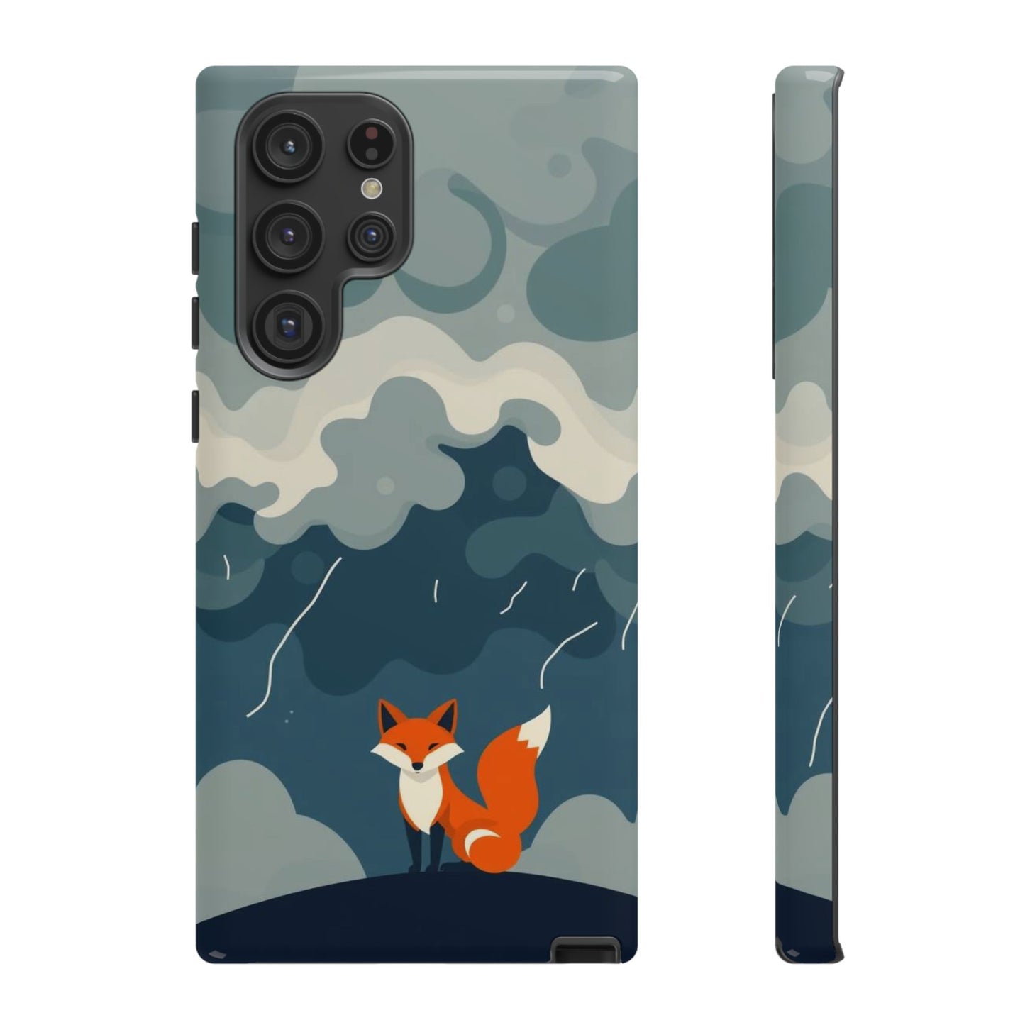 Stormy Fox Design Phone Case