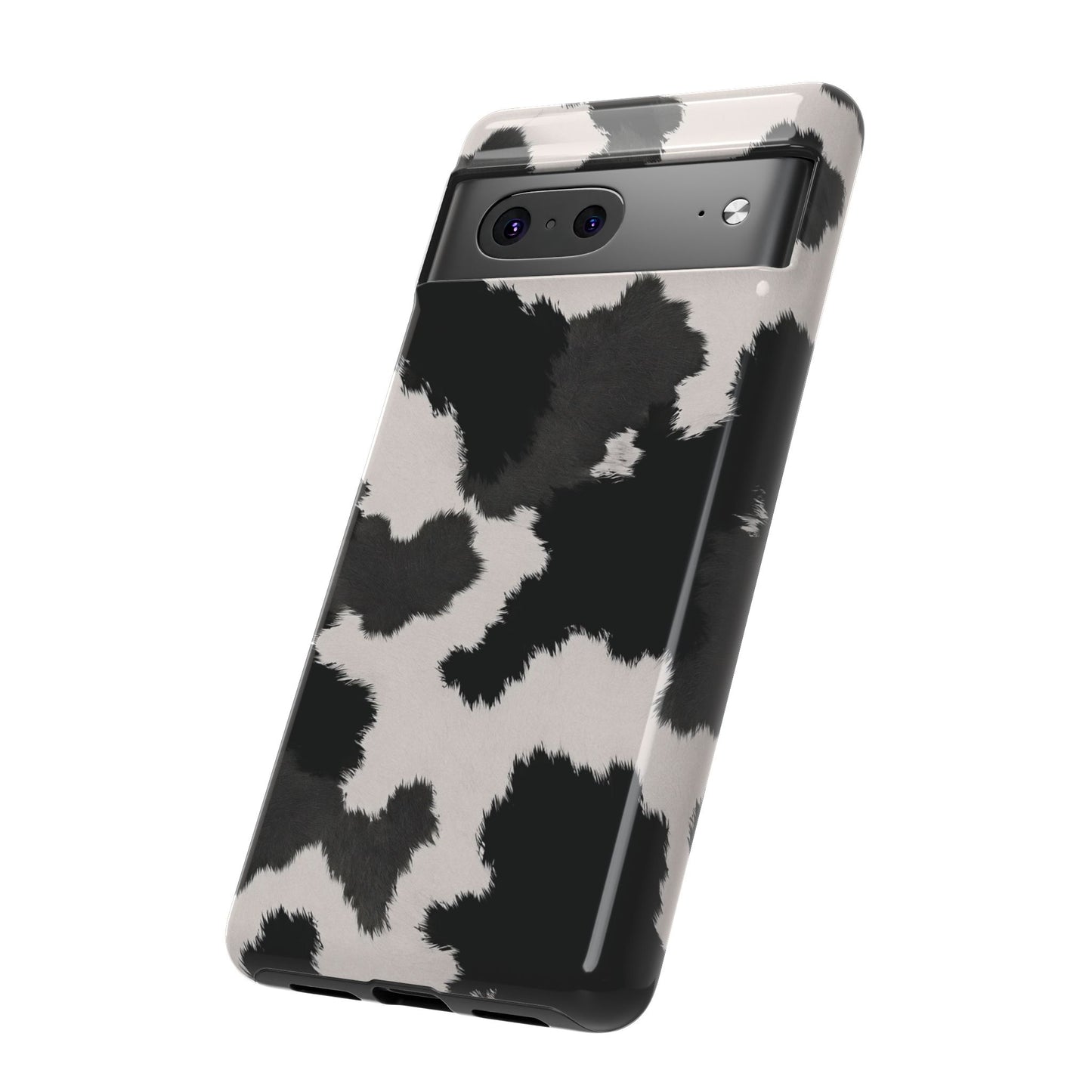Modern Monochrome Cow Print Phone Case