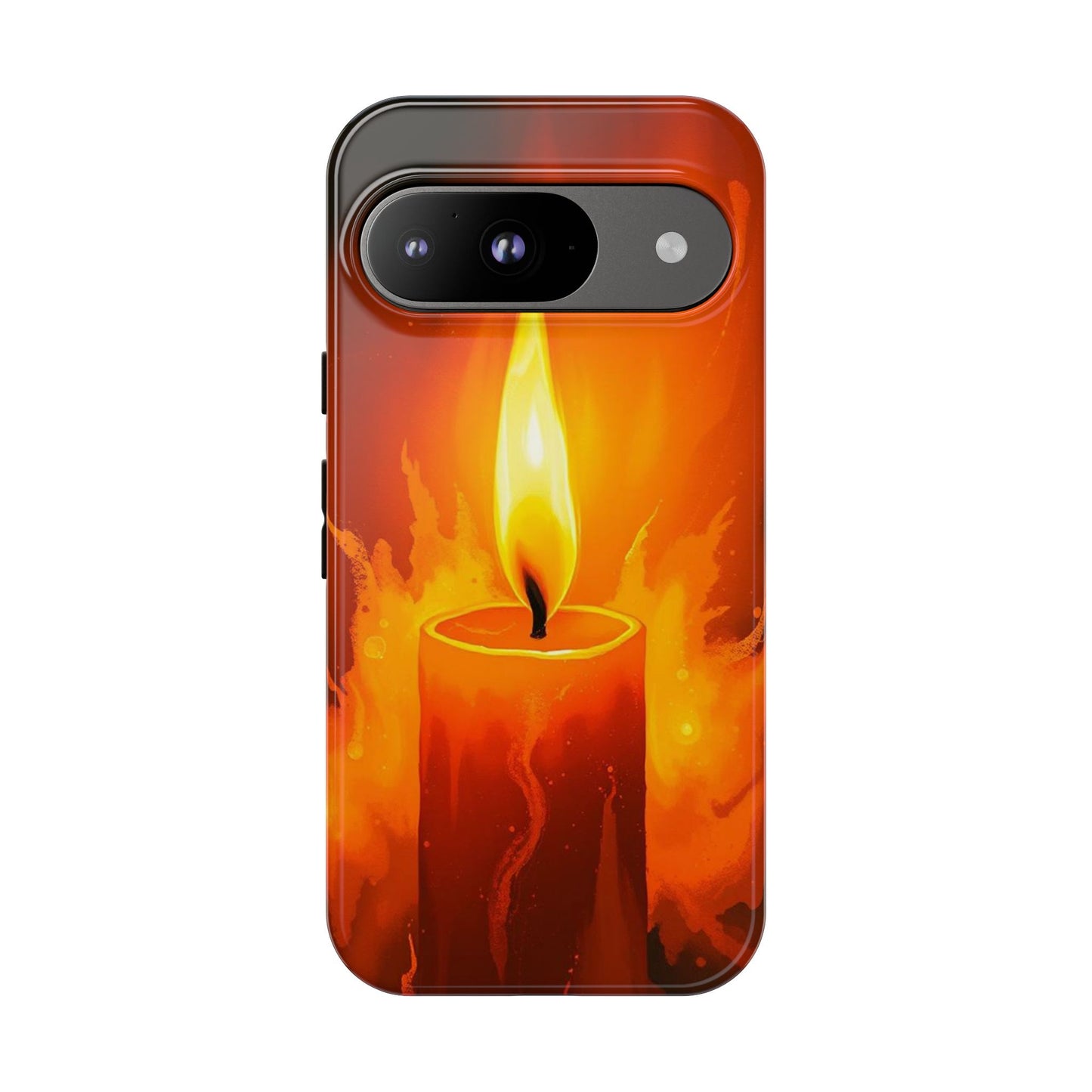 Google Pixel 9 / Glossy Phone Case - Red Candle Phone Case