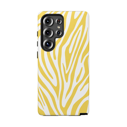 Graphic Yellow Tiger Print Phone Case