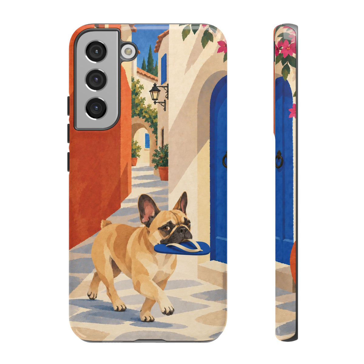 French Bulldog Quiet Lane Phone Case - Multicolor Phone Case - Samsung Galaxy S22 Plus / Glossy