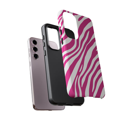 Modern Hot Pink Zebra Print Phone Case