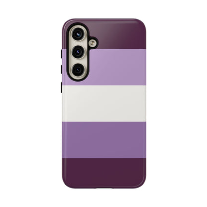 Samsung Galaxy S24 Plus / Glossy Phone Case - Purple Stripe Pattern Phone Case
