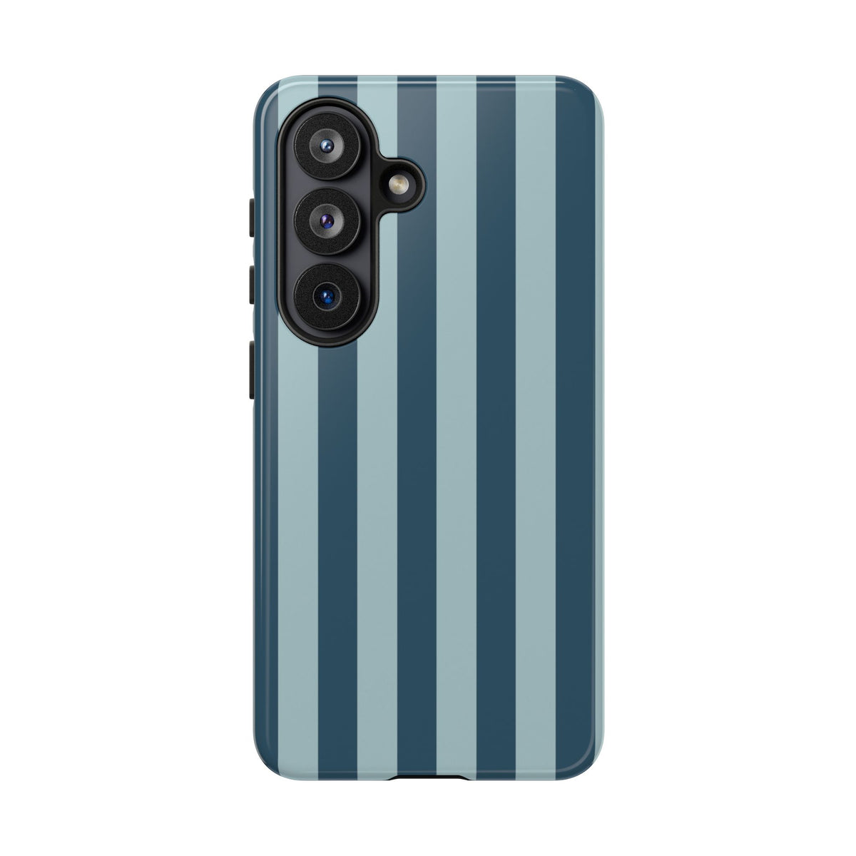 Blue Stripe Pattern Phone Case - Blue Phone Case - Samsung Galaxy S26 / Glossy