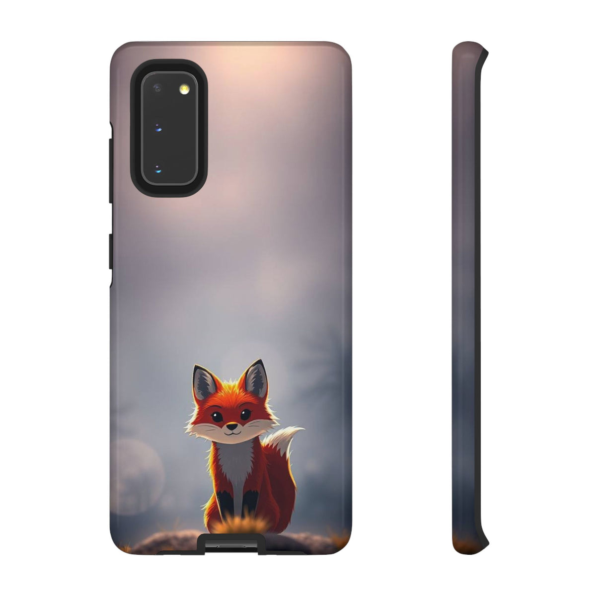 Cute Gothic Fox Design Phone Case - Multicolor Phone Case - Samsung Galaxy S20 / Glossy