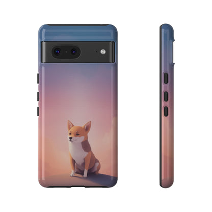 Google Pixel 7 / Glossy Phone Case - Cute Dog & Cloud Design ’Good Doggo’ Phone Case