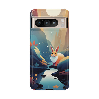 Google Pixel 8 Pro / Glossy Phone Case - Stylised Rabbit Design Phone Case