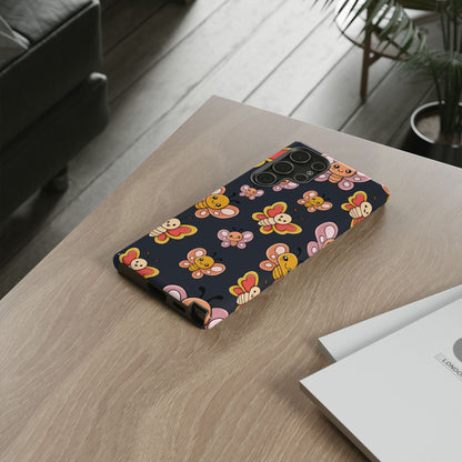 Grey Butterfly Sticker Design Phone Case - Grey Phone Case