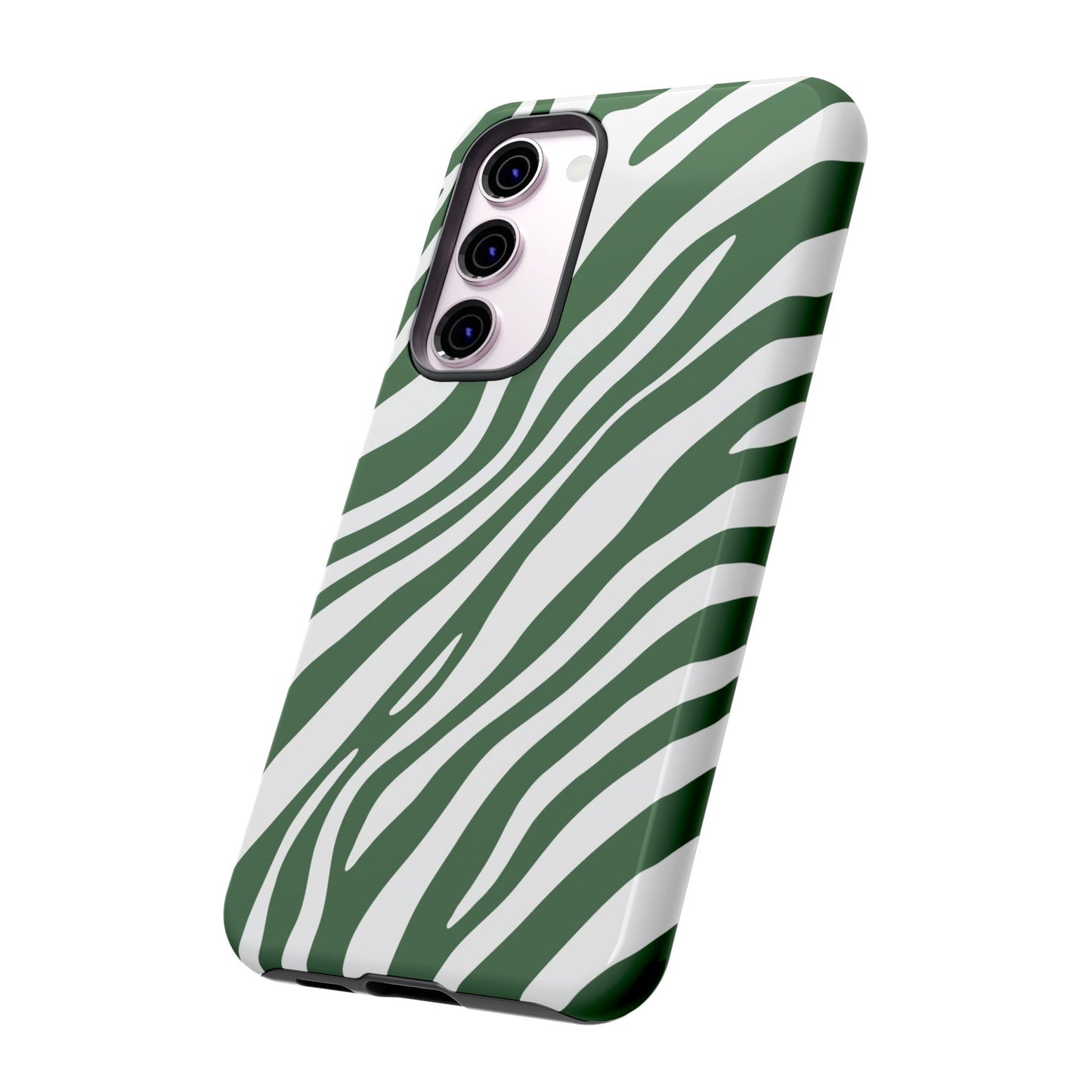 Modern Sage Zebra Print Phone Case