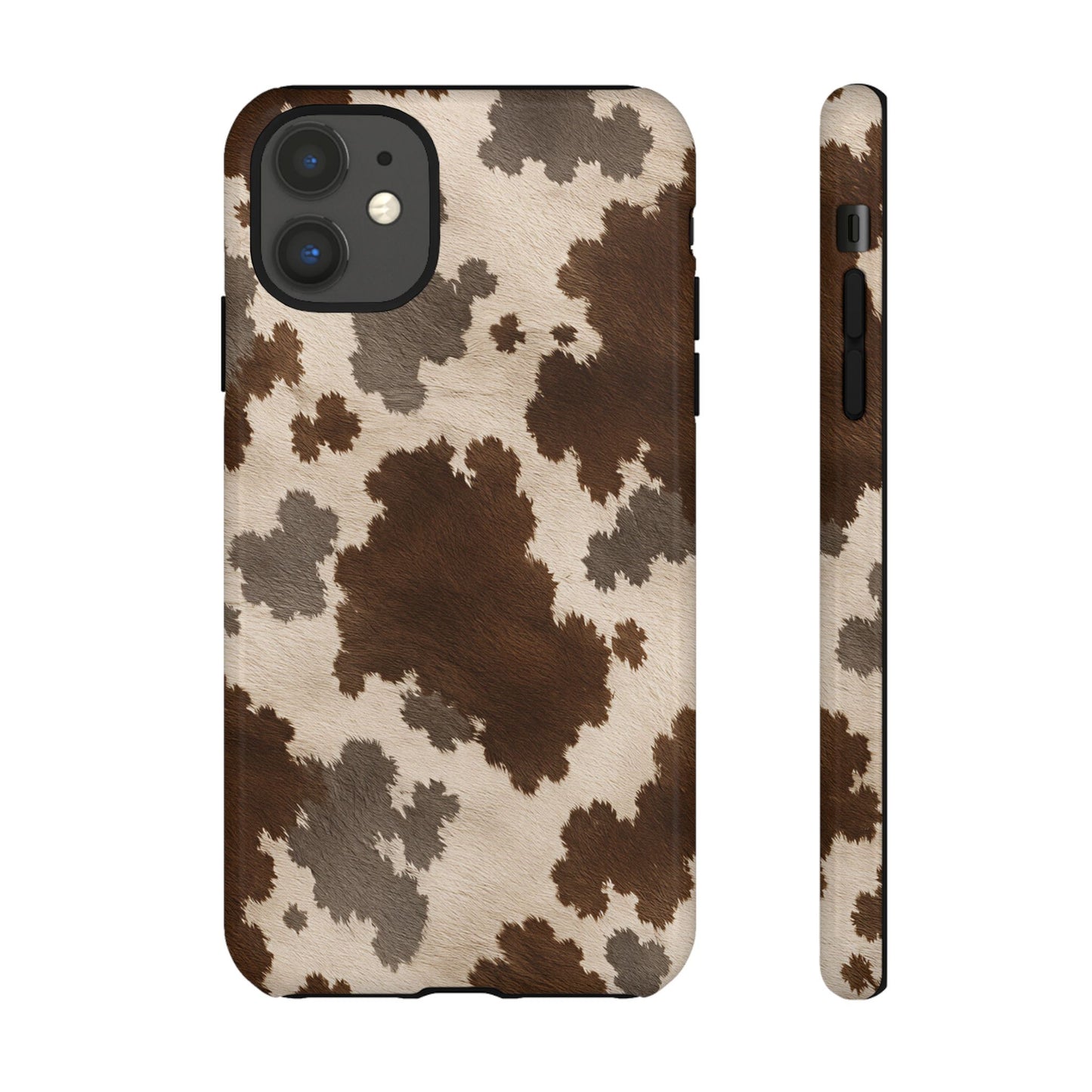 Stylish Mocha Cow Print Phone Case