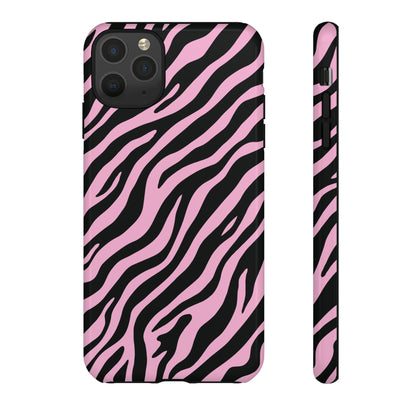 Stylish Blush Zebra Print Phone Case