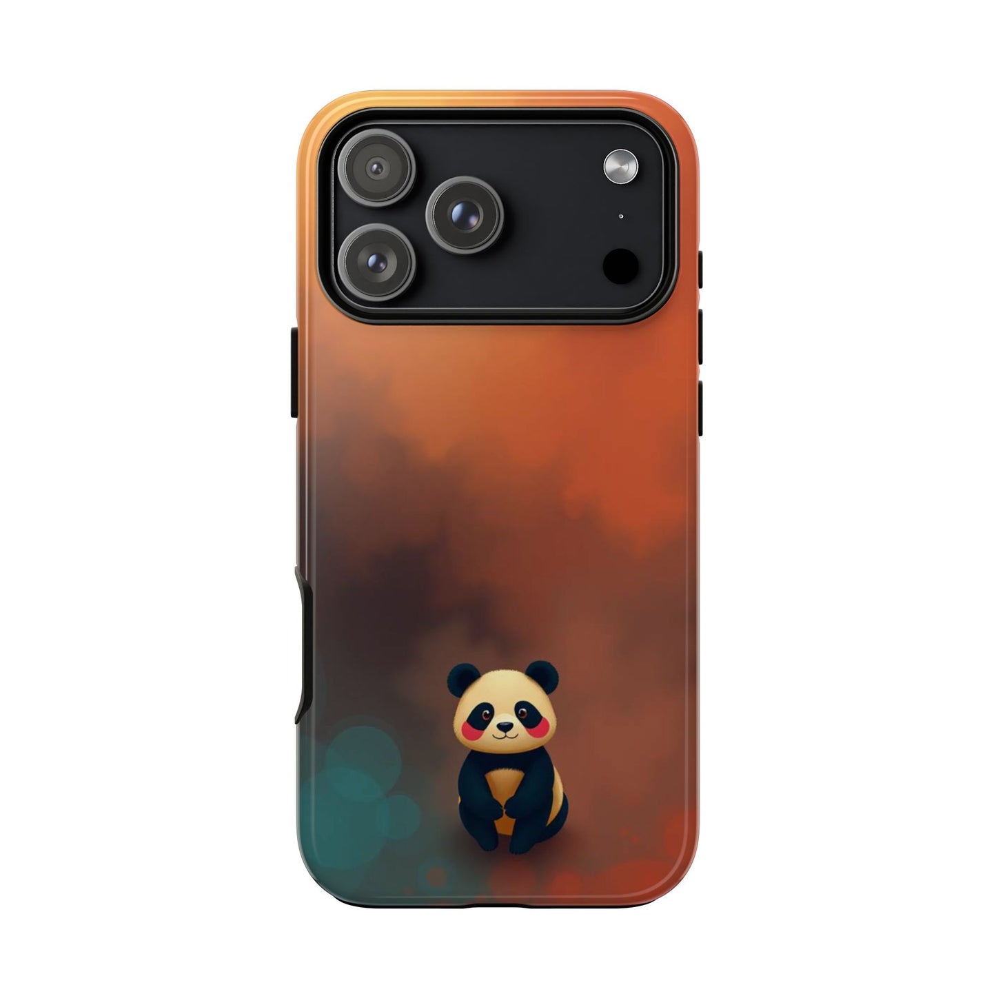iPhone 17 Pro Max / Glossy Phone Case - Cute Colourful Panda Design Phone Case