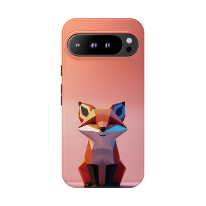 Google Pixel 9 Pro XL / Glossy Phone Case - Origami Fox Design Phone Case