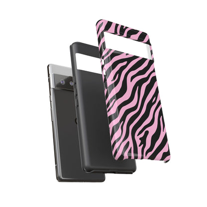 Stylish Blush Zebra Print Phone Case