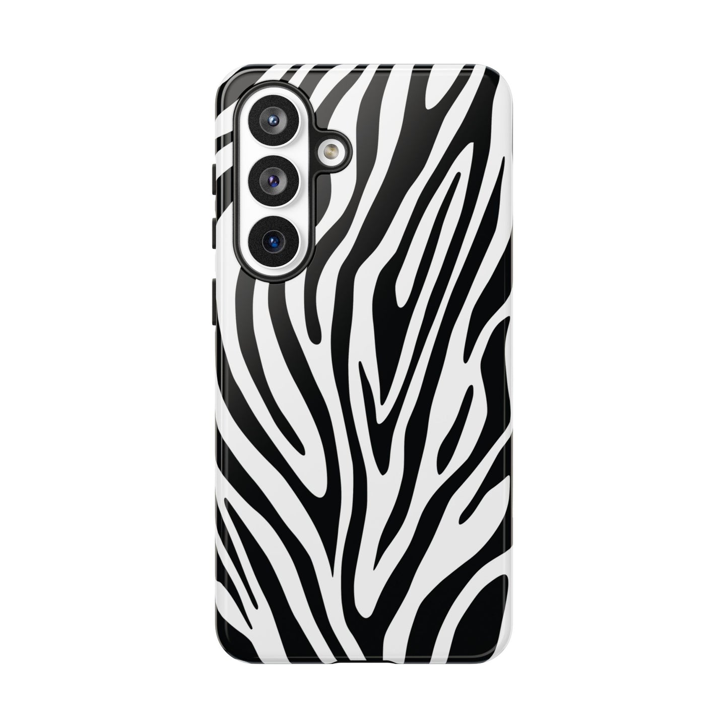 Classic Monochrome Tiger Print Phone Case