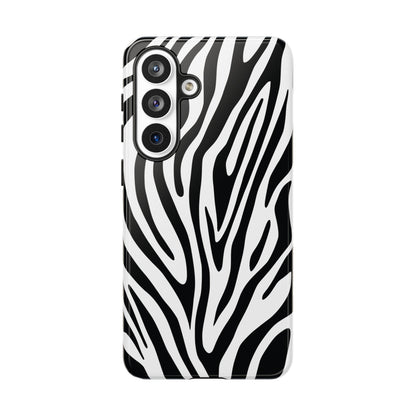 Classic Monochrome Tiger Print Phone Case