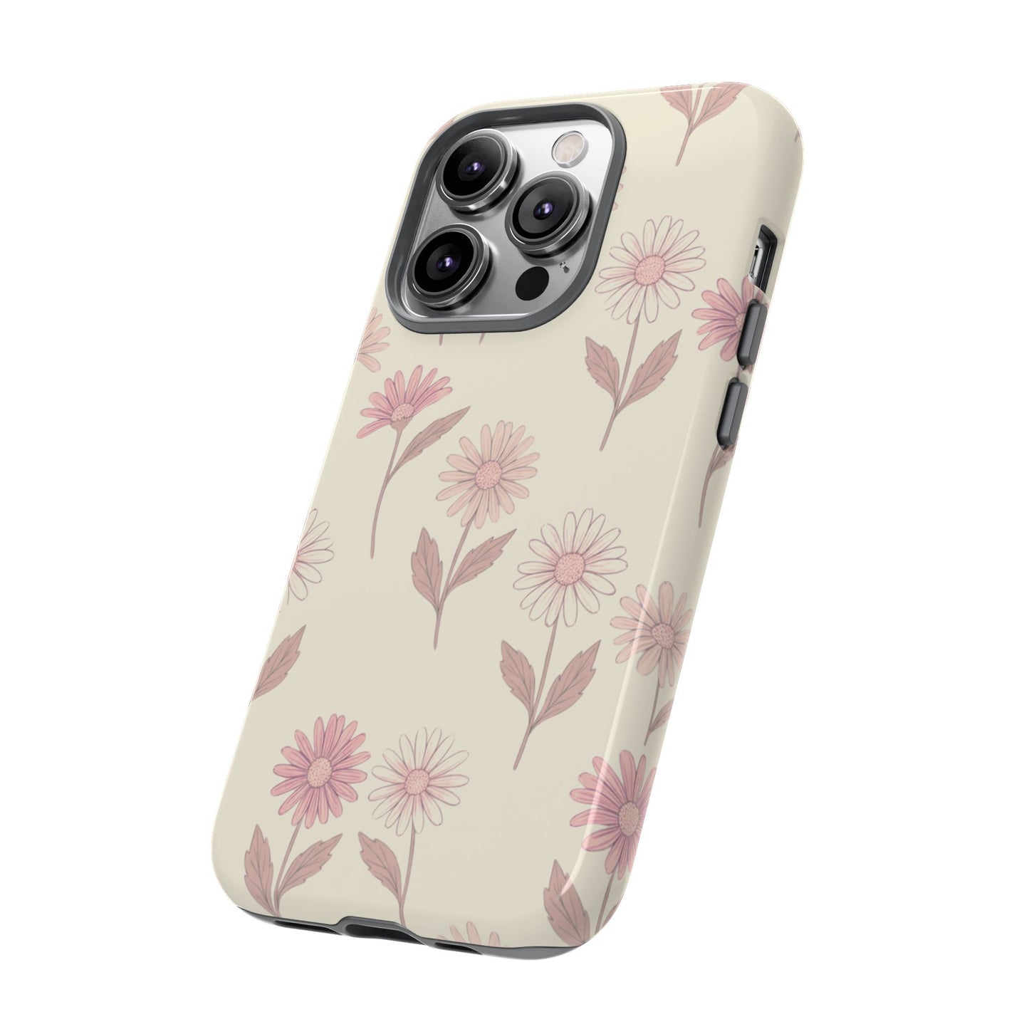 Pretty Blush Daisy Pattern Phone Case