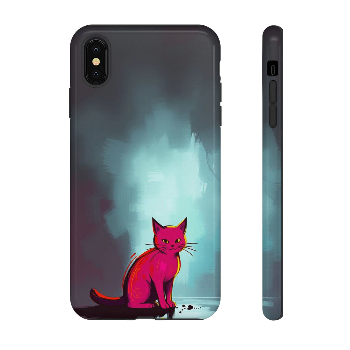 Pop Art Moody Cat Design Phone Case - Multicolor Phone Case - iPhone XS MAX / Glossy