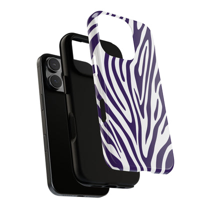 Graphic Purple Tiger Print Phone Case