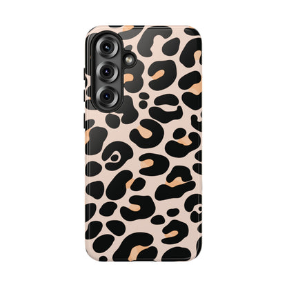 Elegant Peach Leopard Print Phone Case