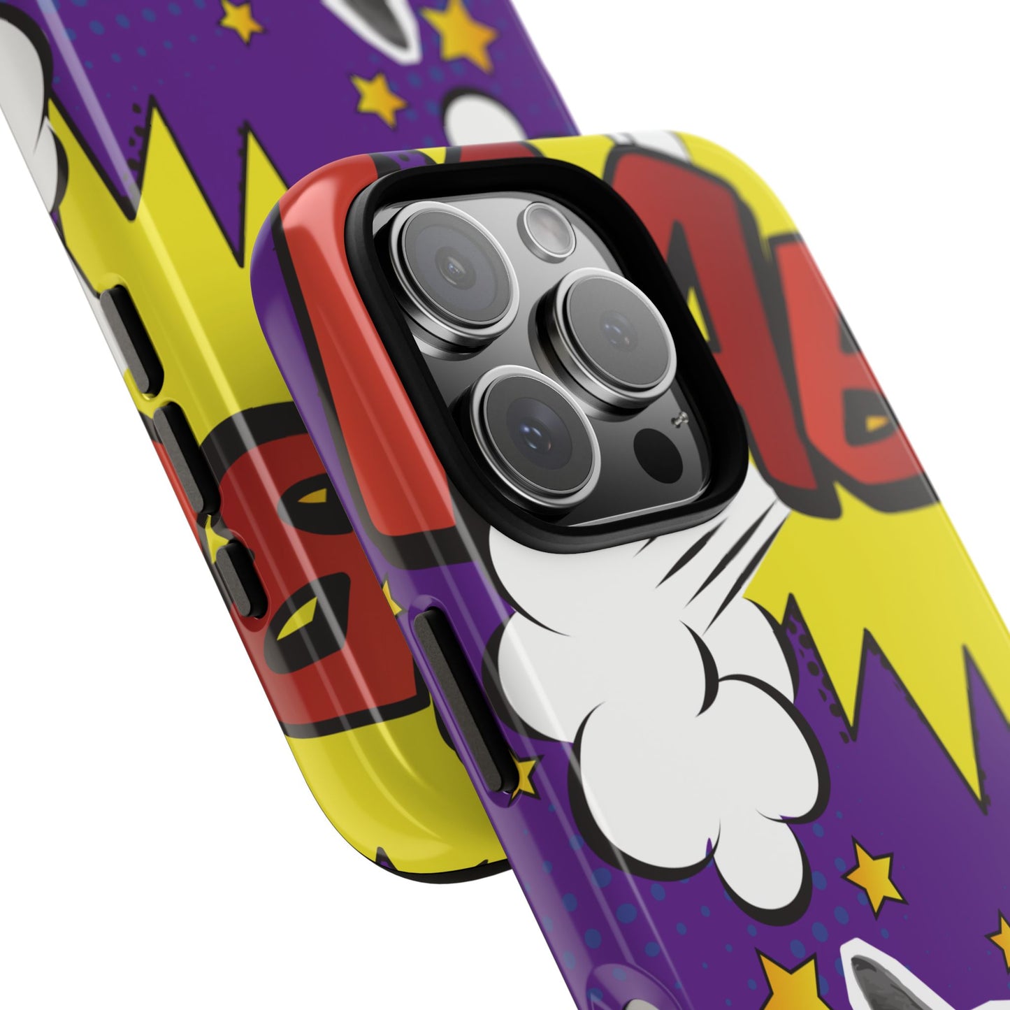 Bold Purple Pop Art Cat Phone Case - Purple Phone Case