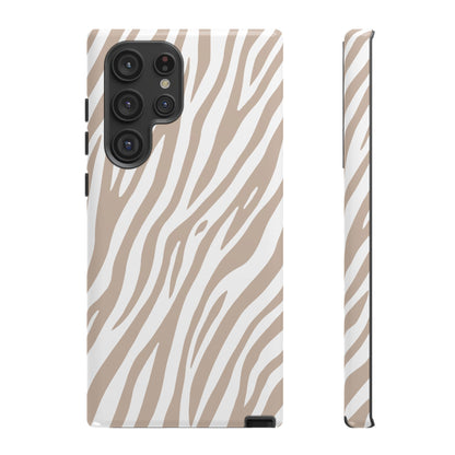 Oatmeal Tiger Print Phone Case