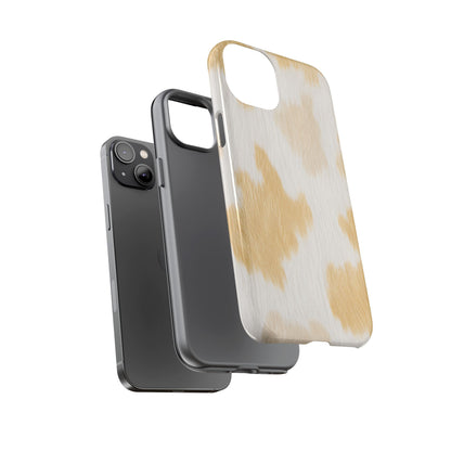 Golden Honey Cow Print Phone Case