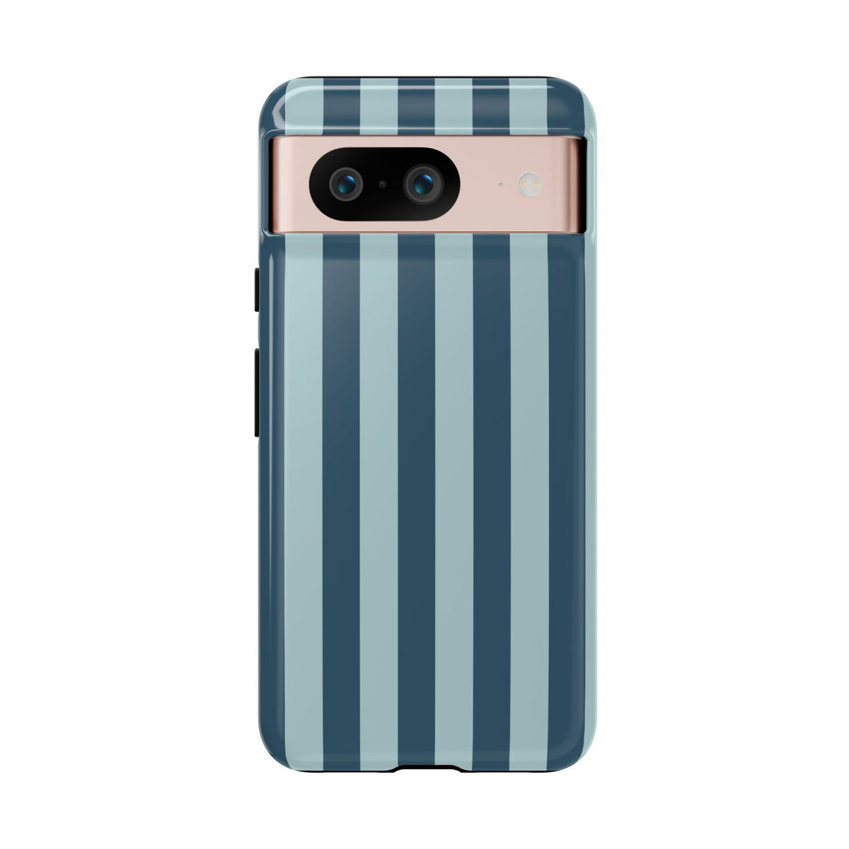 Blue Stripe Pattern Phone Case - Blue Phone Case - Google Pixel 8 / Glossy