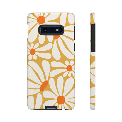 Phone Case - Retro Yellow Daisy Pattern Phone Case