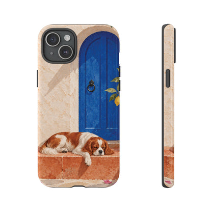 Cavalier King Charles Spaniel Blue Door Siesta Phone Case - Multicolor Phone Case - iPhone 15 Plus / Glossy
