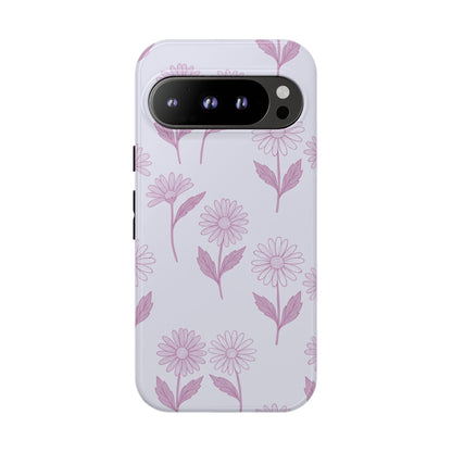 Pretty Lilac Daisy Pattern Phone Case