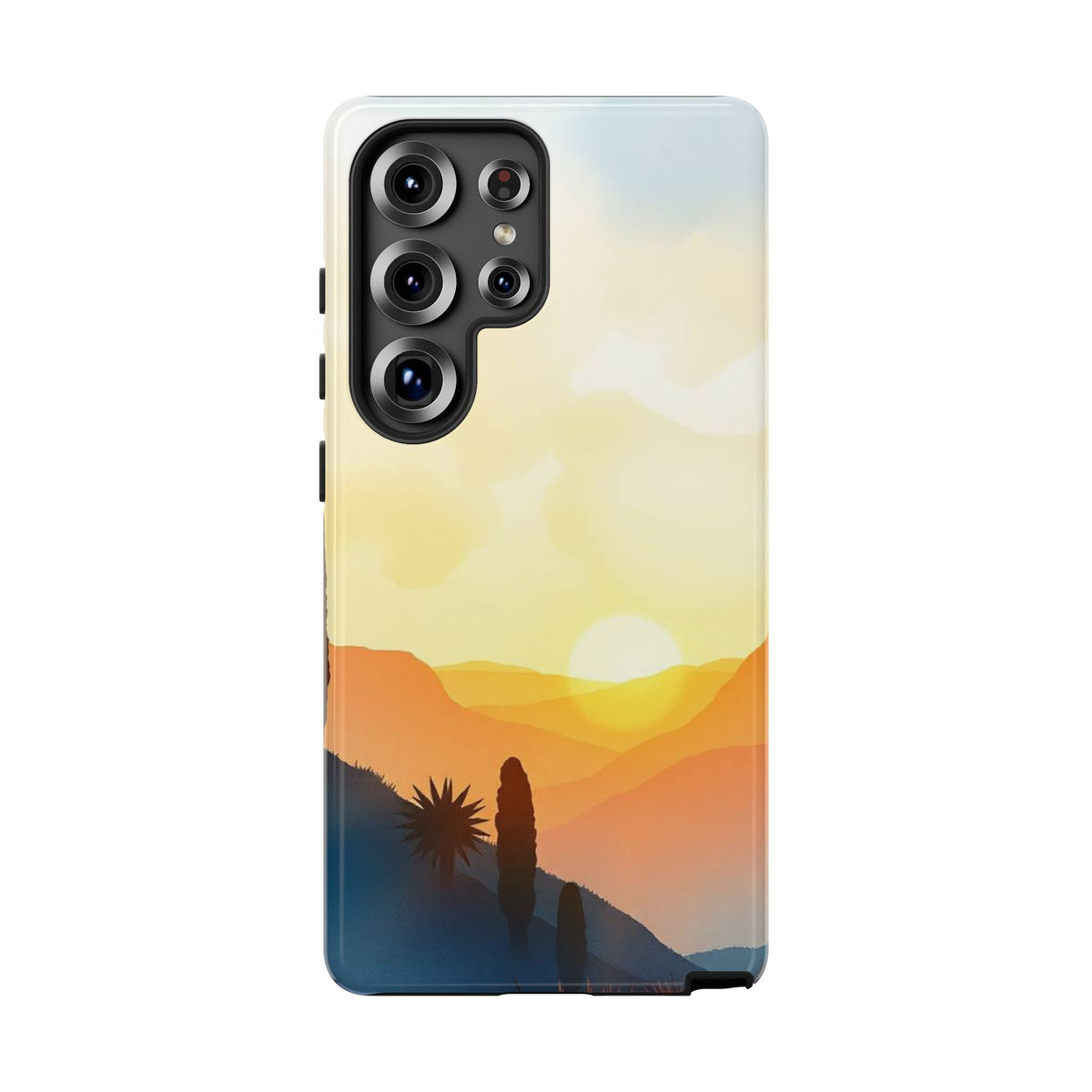 Watercolour Sunset Design Phone Case - Multicolor Phone Case - Samsung Galaxy S25 Ultra / Glossy