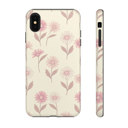 Pretty Blush Daisy Pattern Phone Case