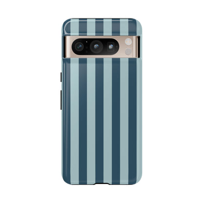 Google Pixel 8 Pro / Glossy Phone Case - ’Blue Stripe Pattern’ Phone Case