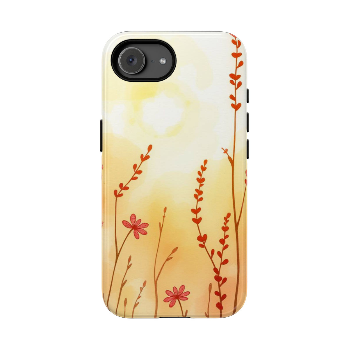 Boho Chic Watercolour Wildflower Dusk Pattern Phone Case - Multicolor Phone Case - iPhone 17e / Glossy