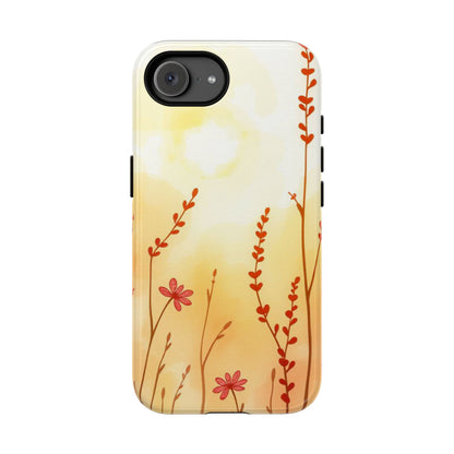 Boho Chic Watercolour Wildflower Dusk Pattern Phone Case - Multicolor Phone Case - iPhone 17e / Glossy