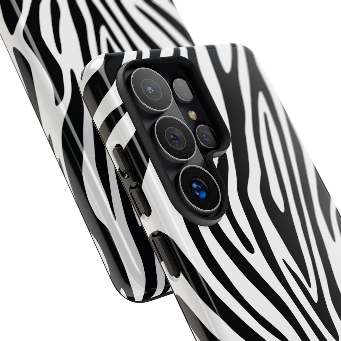 Classic Monochrome Tiger Print Phone Case