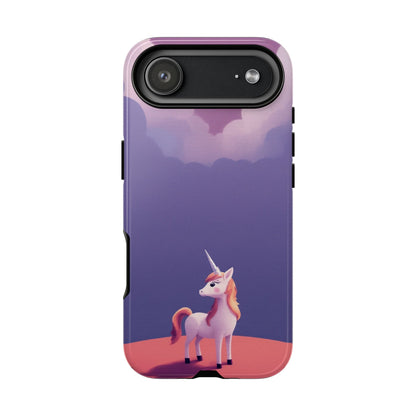 iPhone 17 Air / Glossy Phone Case - Cute Unicorn & Cloud Design Phone Case