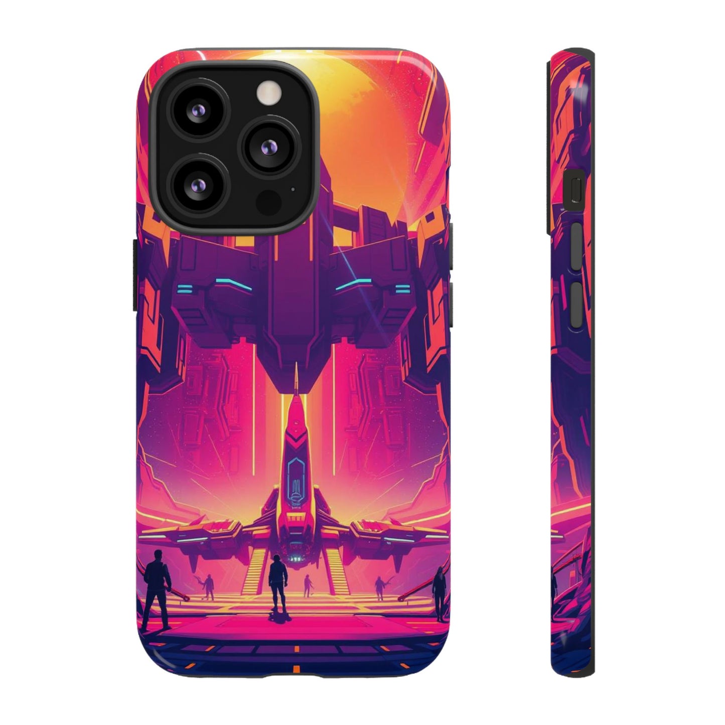 iPhone 13 Pro / Glossy Phone Case - Alien Landing Pad Design Phone Case