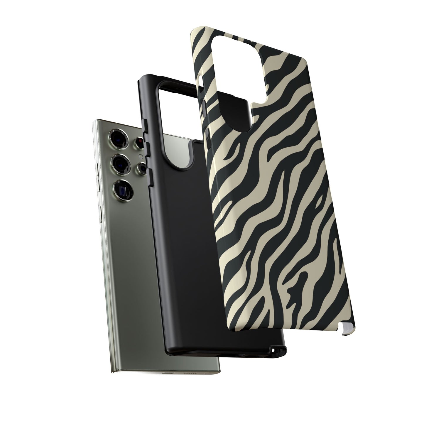 Chic Ivory Zebra Print Phone Case