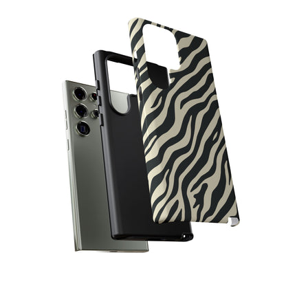 Chic Ivory Zebra Print Phone Case