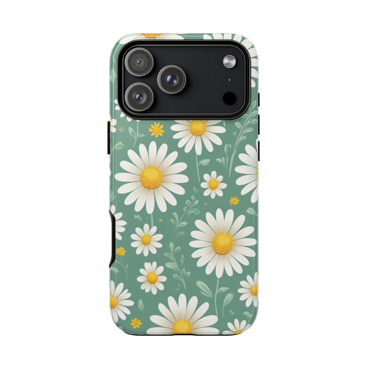 iPhone 17 Pro Max / Glossy Phone Case - Daisies Floral Pattern 1 Phone Case