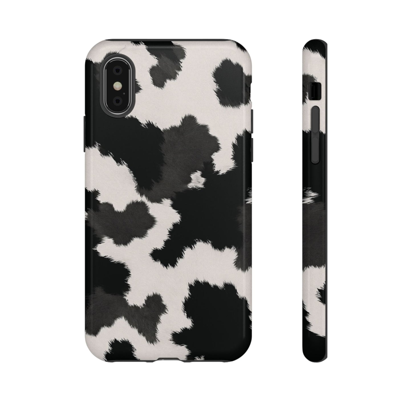 Modern Monochrome Cow Print Phone Case