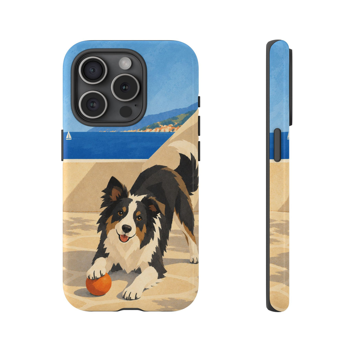 Border Collie One More Throw Phone Case - Multicolor Phone Case - iPhone 15 Pro / Glossy