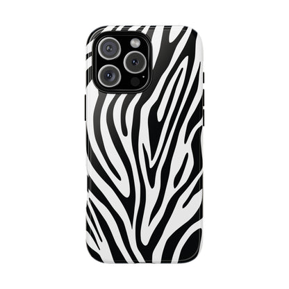 Classic Monochrome Tiger Print Phone Case