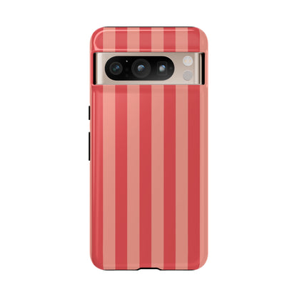 Google Pixel 8 Pro / Glossy Phone Case - ’Light Pink Stripe Pattern’ Phone Case
