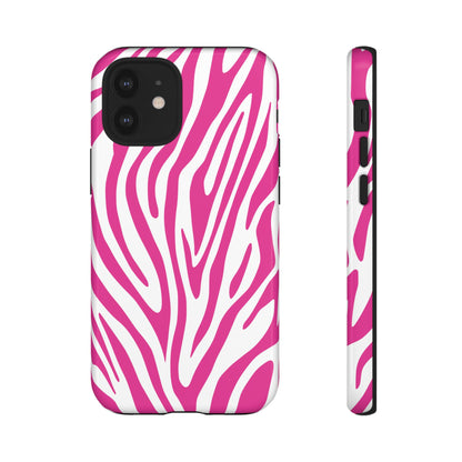 Graphic Hot Pink Tiger Print Phone Case