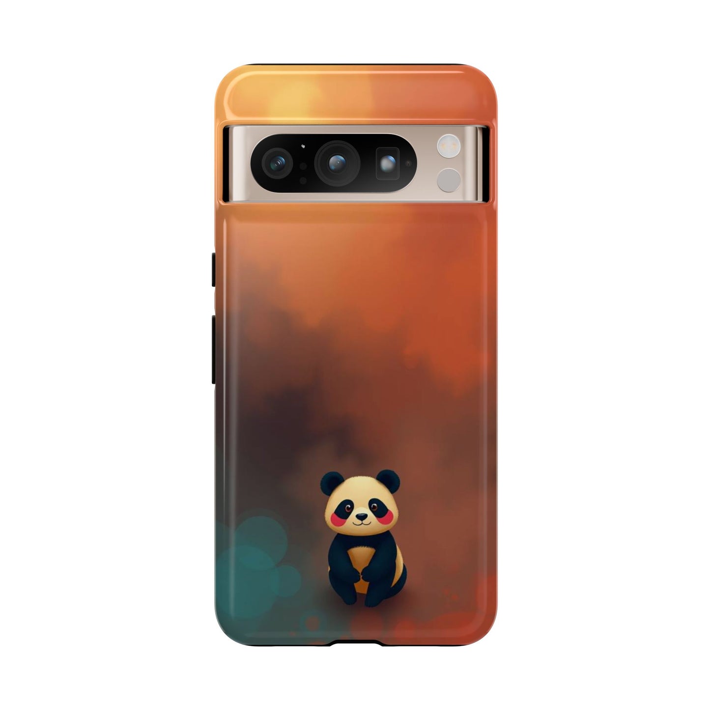 Google Pixel 8 Pro / Glossy Phone Case - Cute Colourful Panda Design Phone Case