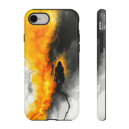iPhone 8 / Glossy Phone Case - Watercolour Gothic Silhouette of a Woman Phone Case